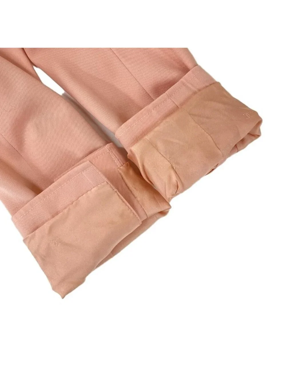 Chanel Jacket M Pink Long Sleeve CC Logo Button Double Wool